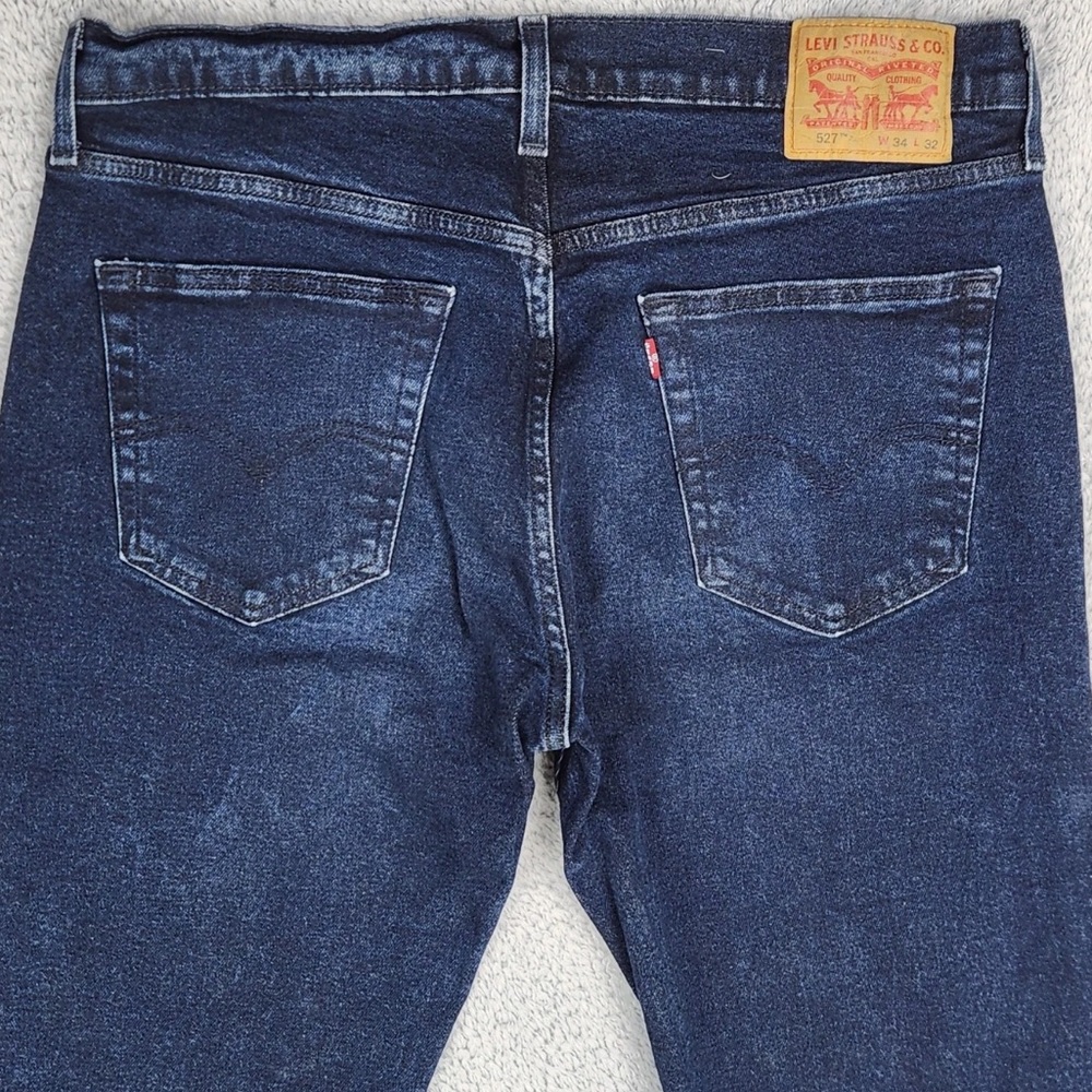 Levi's 527  Men's Dark Blue Regular Fit Bootcut  jeans size 34x32 NWOT